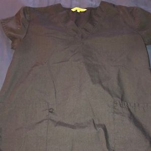 Black scrub top